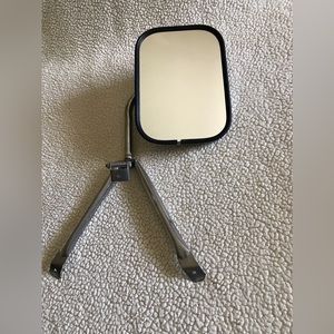 Truck towing mirror metal mounting bracket attached elbow tripod Stainless steel